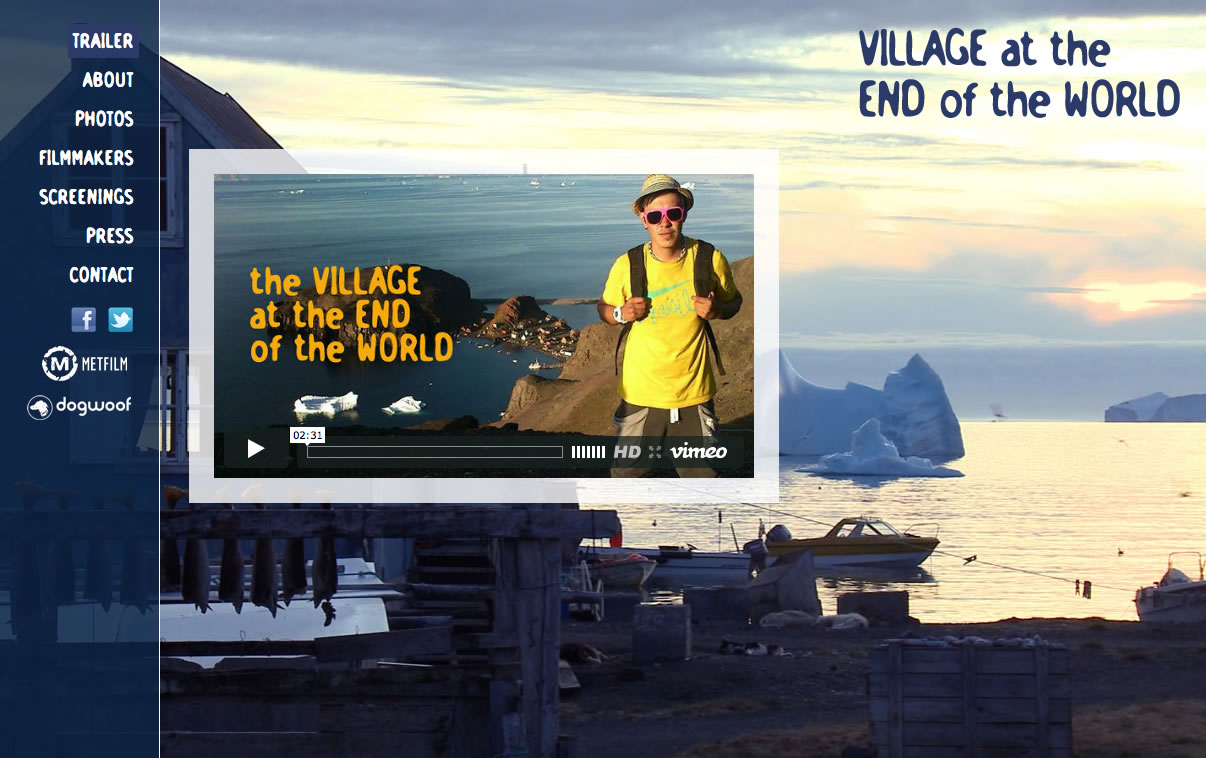 VillageAtTheEndOfTheWorld - documentary website · Kyle Art and Design